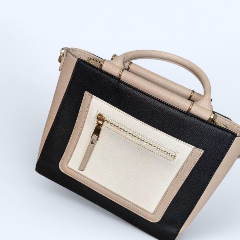 Elegant Black and Cream Handbag